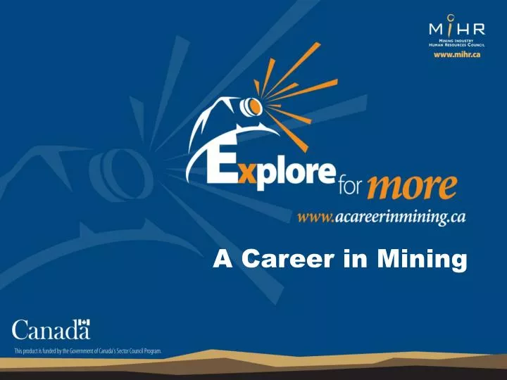 a career in mining