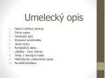 Umelecký opis - slide 1