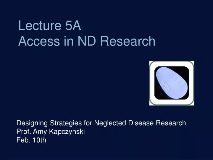 lecture 5a access in nd research