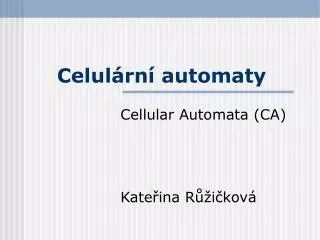 cellular automata ca kate ina r i kov