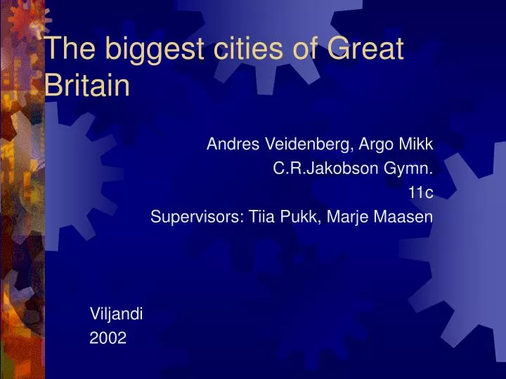 the biggest cities of great britain