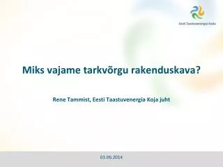 miks vajame tarkv rgu rakenduskava