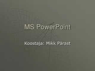 ms powerpoint