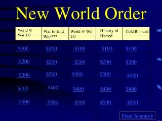 New World Order