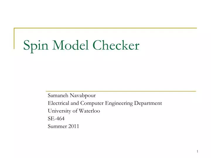 spin model checker