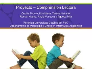 proyecto comprensi n lectora