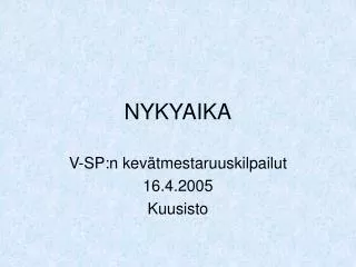 nykyaika