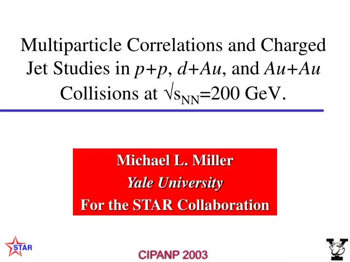 multiparticle correlations and charged jet studies in p p d au and au au collisions at s nn 200 gev
