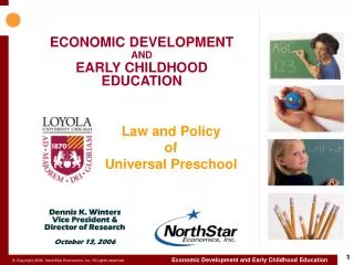 ECONOMIC DEVELOPMENT AND EARLY CHILDHOOD EDUCATION