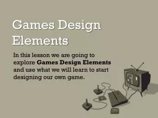 Games Design Elements