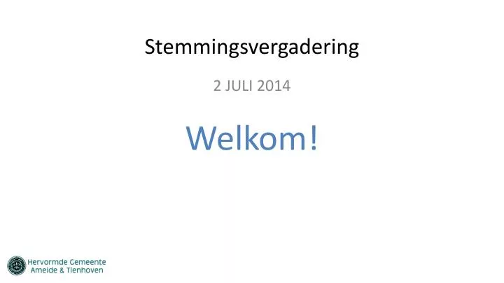 stemmingsvergadering