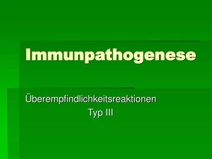 immunpathogenese