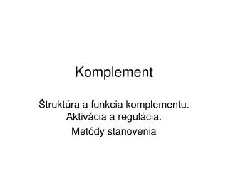 komplement