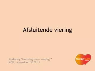afsluitende viering