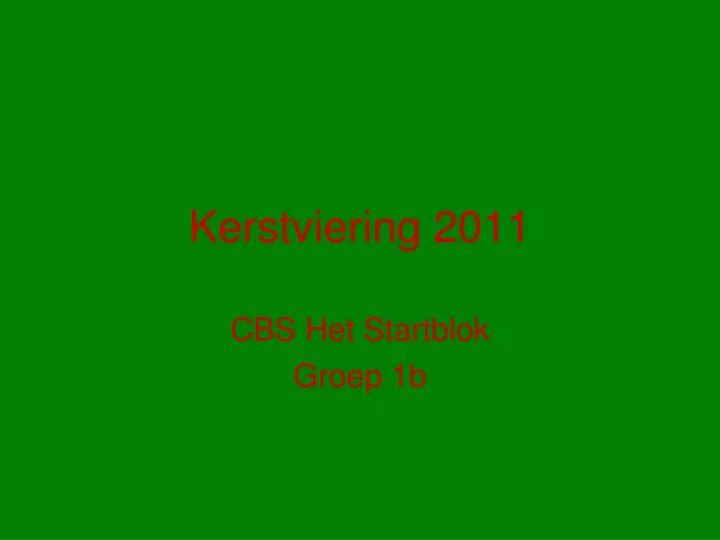 kerstviering 2011