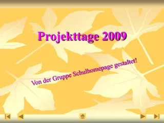 projekttage 2009