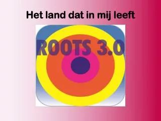 het land dat in mij leeft