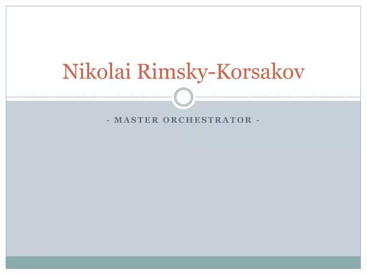 nikolai rimsky korsakov