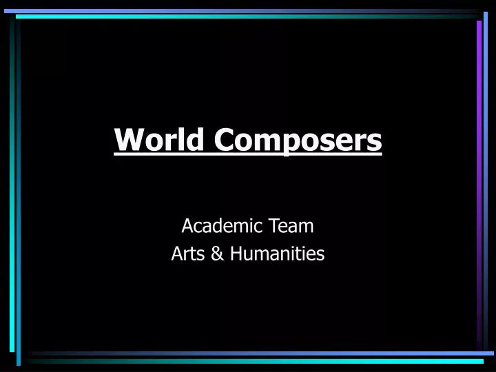 world composers