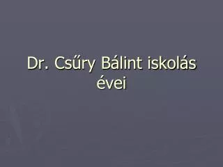dr cs ry b lint iskol s vei