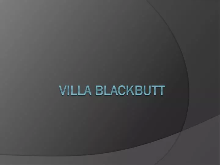 villa blackbutt