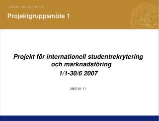 projektgruppsm te 1