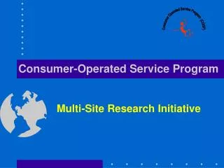 Consumer-Operated Service Program