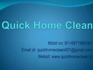 House Cleaning Service In Delhi/NCR