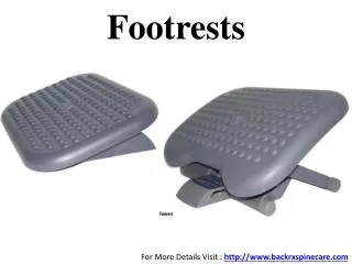 Ergonomic Footrests