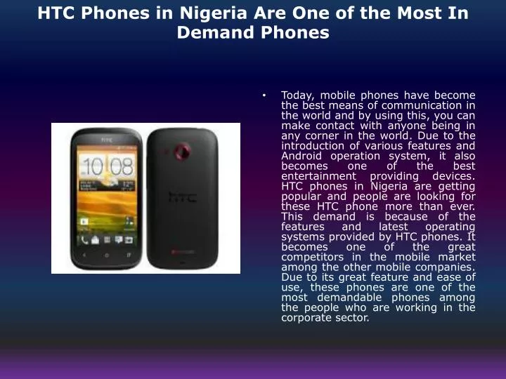 htc phones in nigeria are one of the most in demand phones