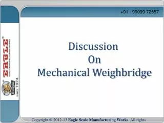Mechanical weighbridge manufacturer and exporter