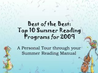 Best of the Best: Top 10 Summer Reading Programs for 2009