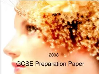 GCSE Preparation Paper