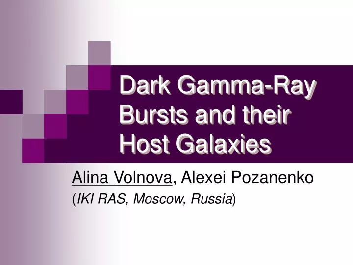 dark gamma ray bursts and their host galaxies