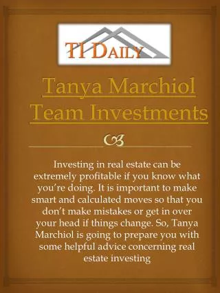 Team Investments Tanya Marchiol