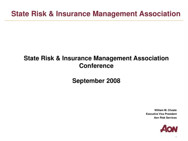 state risk insurance management association