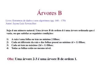 rvores b