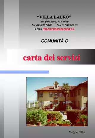carta dei servizi