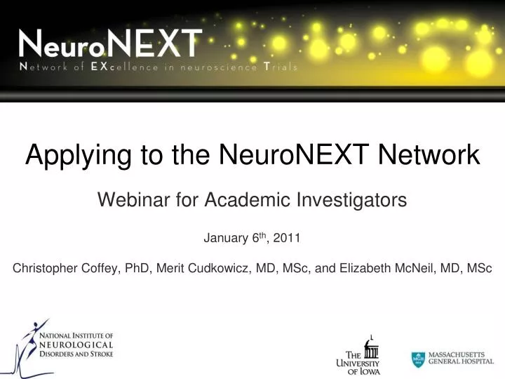 applying to the neuronext network