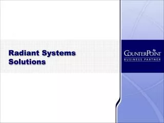 Radiant Systems Solutions