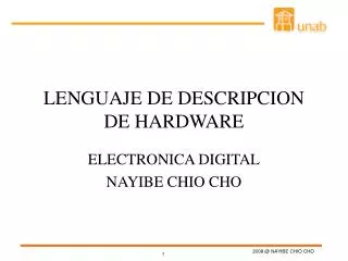 lenguaje de descripcion de hardware