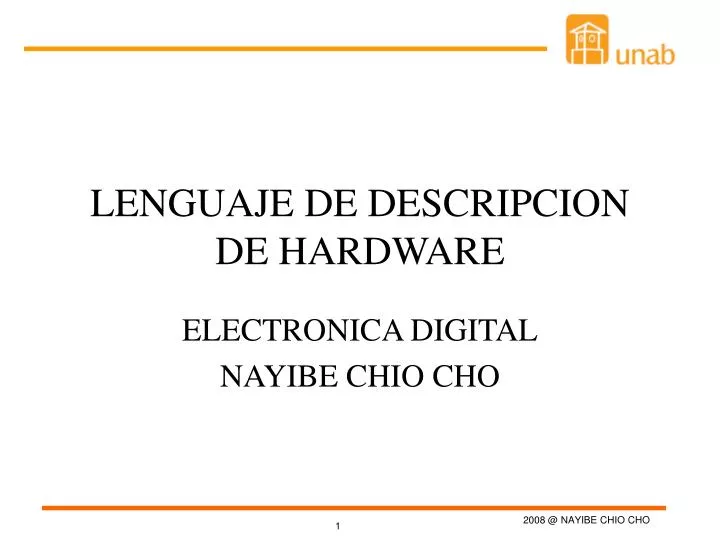 lenguaje de descripcion de hardware