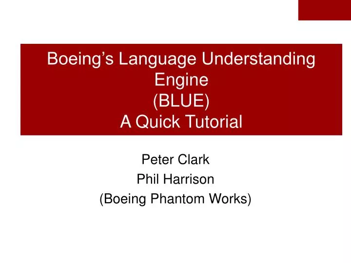 boeing s language understanding engine blue a quick tutorial