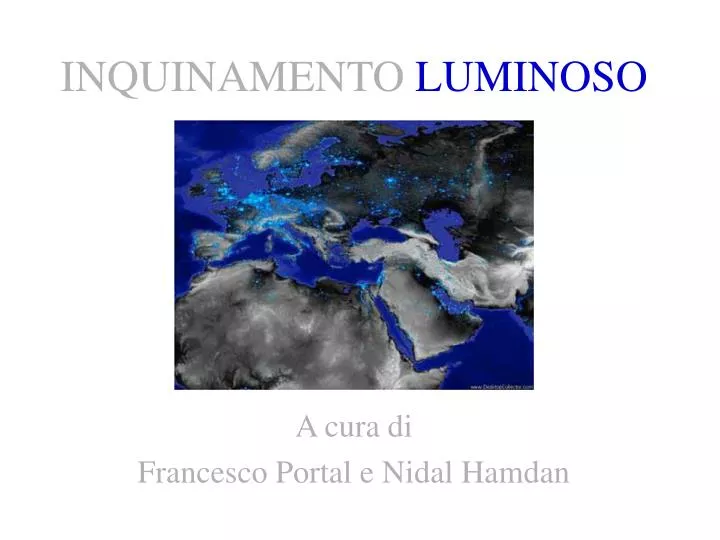 inquinamento luminoso