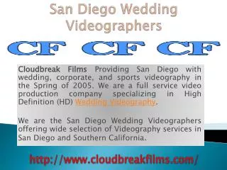 California Wedding Videographers
