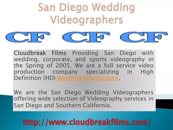 san diego wedding videographers