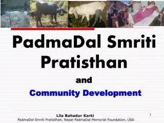 PadmaDal Smriti Pratisthan and Community Development
