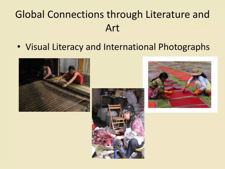 global connections through literature and art