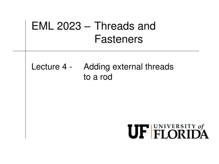 eml 2023 threads and fasteners