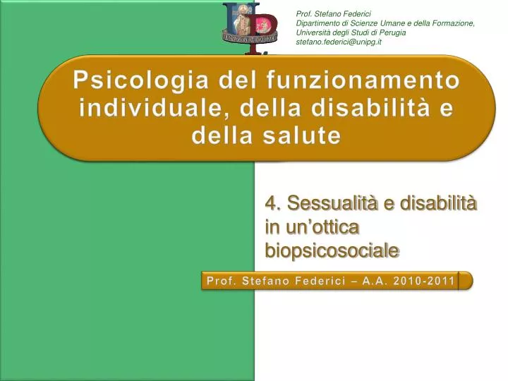 psicologia del funzionamento individuale della disabilit e della salute